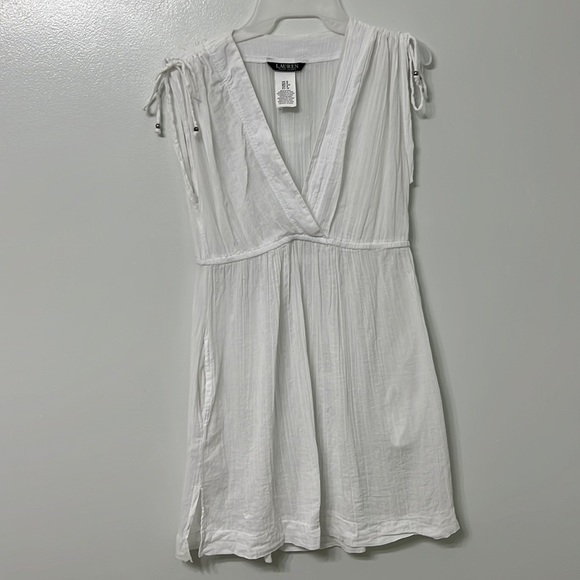 Ralph Lauren- white summer dress/swim cover up.- size small - Picture 5 of 11
